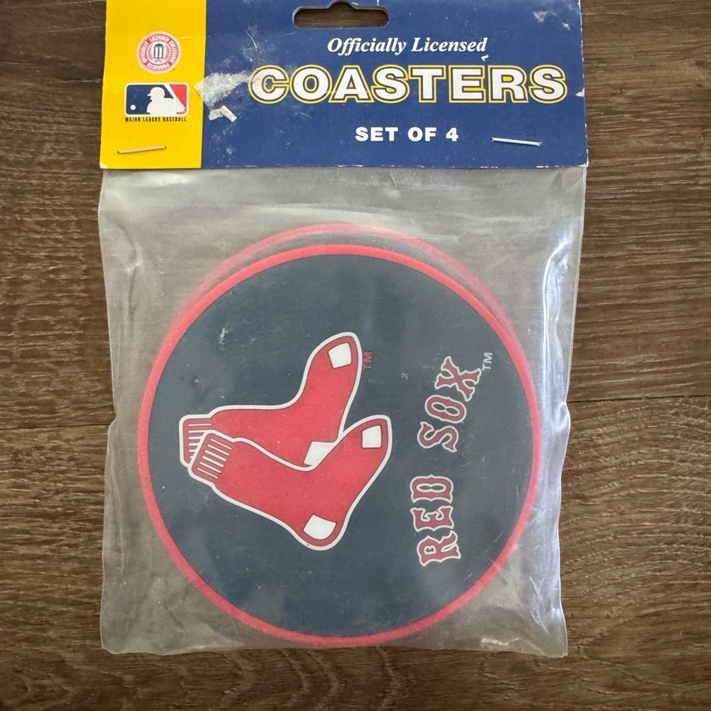 MLB Red and Blue Coasters Set